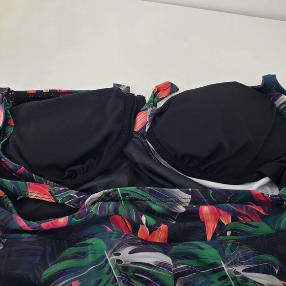 Swimsuits for All Swim Dress Underwire Tropical Beach Womens Size 20D/DD - Picture 6 of 16